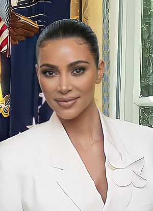 Photograph of Kim Kardashian in 2020.