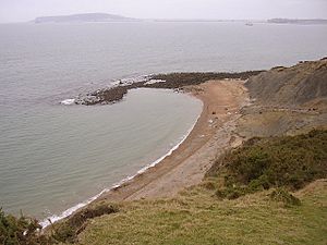 Redcliff Point from the clifftop, Weymouth Bay - geograph.org.uk - 121707