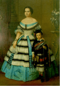 Retrato de dama con su hijo (José Balaca)