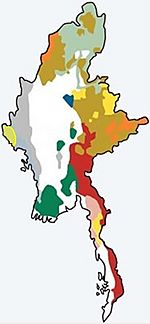 Rohingya in Myanmar Map
