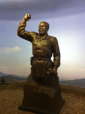 Sam Nujoma Statue in the National Independence Memorial Museum Windhoek