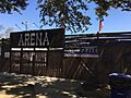 The gate to the arena at the Yolo County Fairgrounds