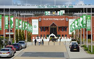 Treble Treble display at Celtic Park (geograph 6192744)