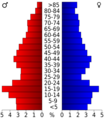 USA Atchison County, Kansas age pyramid