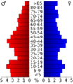 USA Ford County, Illinois age pyramid