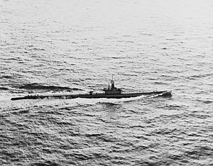 USS Torsk underway February 1945