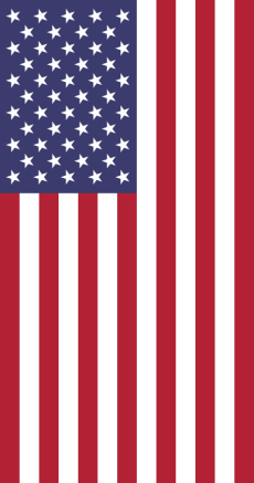 Vertical United States Flag