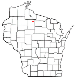 Location of Fifield, Wisconsin