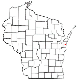 Location of West Kewaunee, Wisconsin