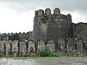 Watch towers at Gulbarga Fort.JPG