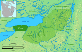 Wenro-Territorium um 1630