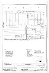 'Tween Deck Plan, Section 4 of 5 - Ship BALCLUTHA, 2905 Hyde Street Pier, San Francisco, San Francisco County, CA HAER CAL,38-SANFRA,200- (sheet 26 of 69).png