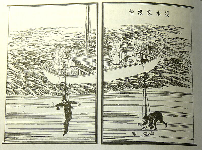 没水采珠船