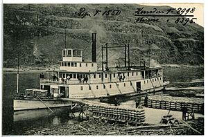 08395-Lewiston, Idaho-1906-Loading Wheat on the Snake River-Brück & Sohn Kunstverlag
