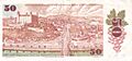 50 Czechoslovakan koruna 1985-1989 Issue Reverse