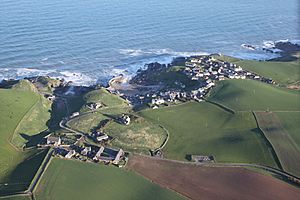 Aerial view of Collieston
