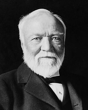 Andrew Carnegie, three-quarter length portrait, seated, facing slightly left, 1913-crop