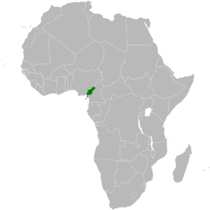 Arizelocichla tephrolaemus distribution map.png