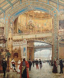 Béroud - Le dôme central de la galerie des machines à l'exposition universelle de 1889 - P2314 - Musée Carnavalet (cropped)