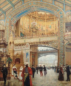 Béroud - Le dôme central de la galerie des machines à l'exposition universelle de 1889 - P2314 - Musée Carnavalet (cropped)