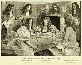 Bank of England Charter sealing 1694