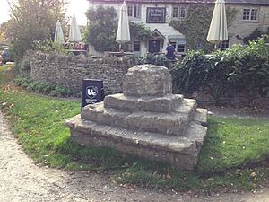 Base of cross at Kelmscott