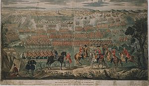 Battle of Culloden woodcut painting 1746