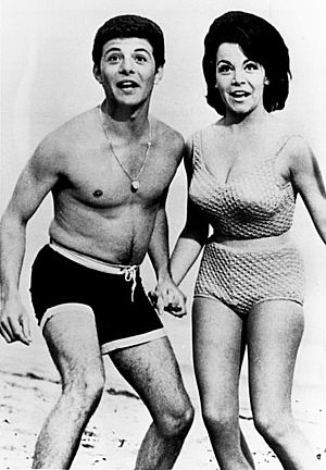 Beach Party Annette Funicello Frankie Avalon Mid-1960s.jpg