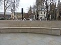 Bench and inscription outside UK Supreme Court, "Lines for the Supreme Court" by Andrew Motion