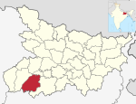 Bihar district location map Aurangabad.svg