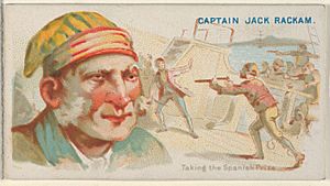 Captain Jack Rackham, Taking the Spanish Prize, from the Pirates of the Spanish Main series (N19) for Allen & Ginter Cigarettes MET DP835040