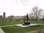 Charles Lindbergh statue in front of Minnesota State Capitol - panoramio