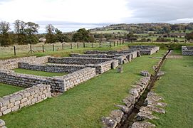 Chesters Roman fort barracks