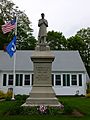 Civil War memorial at Raynham Public Library; Raynham, MA