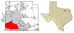 Location within Collin County