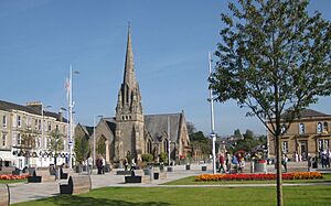 Colquhoun Square, showing plinths for the Outdoor Museum.jpg