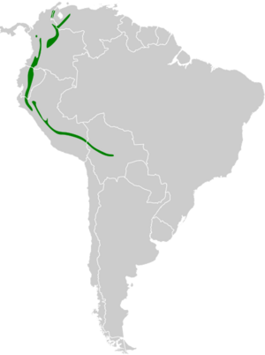 Conirostrum sitticolor map.svg