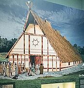 Dermsdorf longhouse reconstruction, Unetice culture, Germany