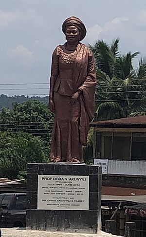 DoraAkunyili Monument at Ezinano Agulu