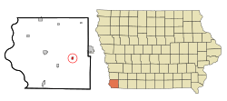 Location of Farragut, Iowa