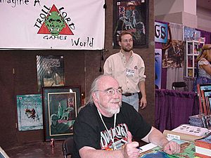 Gary Gygax and Stephen Chenault at Gen Con 2003