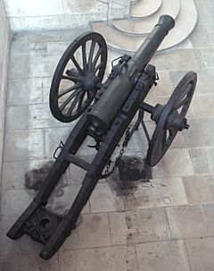 Gribeauval cannon de 12 An 2 de la Republique top view