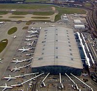 Heathrow Terminal 5 from the air
