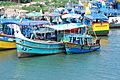 Indien Tamil Nadu Cuddalore Old Town Boats