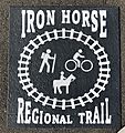 Iron Horse Regional Trail marker