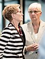 Kathleen Wynne with Jane Rounthwaite - 2015 (17632774758) (cropped)