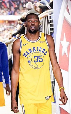 Kevin Durant Warriors 2019 (cropped)