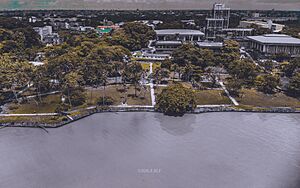 Lagoon Front Park from the Lagos Lagoon