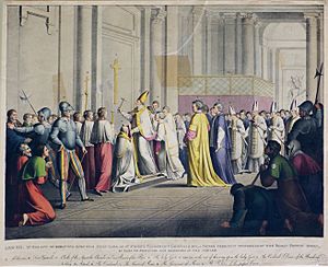 Leone XII apre la porta santa della basilica di San Pietro in Vaticano