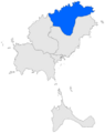 Localització de Sant Joan de Labritja respecte de les Pitiüses